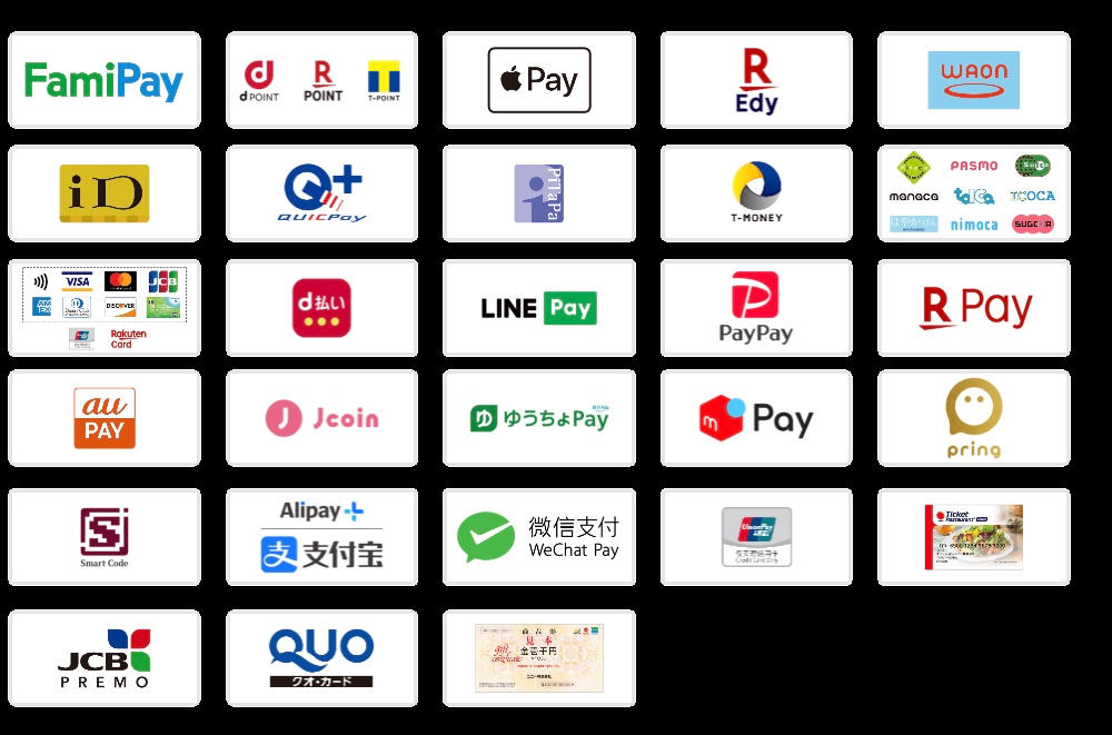 FamilyMart's payment methods